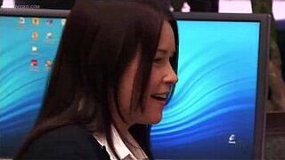 Courtney and bangs her in her office - porn video