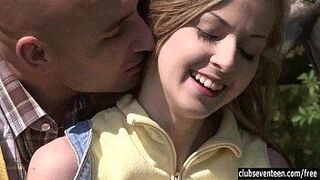 Teen Abby fuck outdoors - porn video