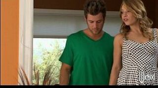 Seductive teen redhead Alyssa Branch loves intense sex - porn video