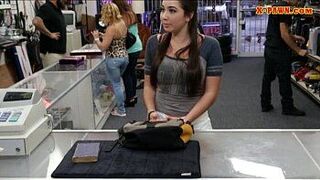 Big boobs college girl trades in her pussy for some money - porn video