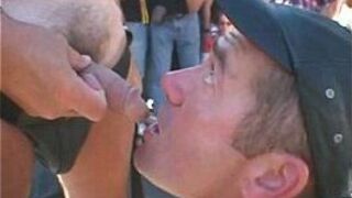 Human urinal - porn video