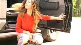 Lovely Irene Peeing On The Road - porn video