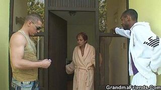 She takes black and white meat - porn video